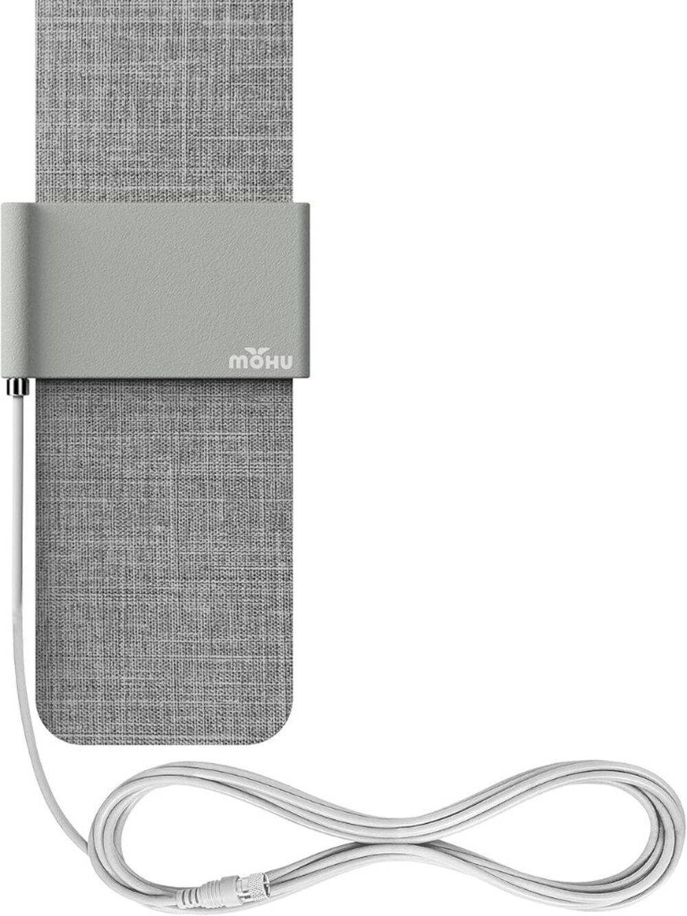 Mohu Versa Indoor TV Antenna UHF VHF 30-Mi Range Multi-Directional Tweed 4K UHD